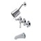 Kingston Brass KBX8131DPL Three-Handle Tub and Shower Faucet, Polished Chrome KBX8131DPL - alternate 1
